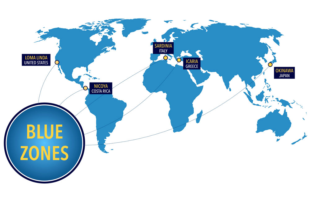 Was sind Blue Zones?